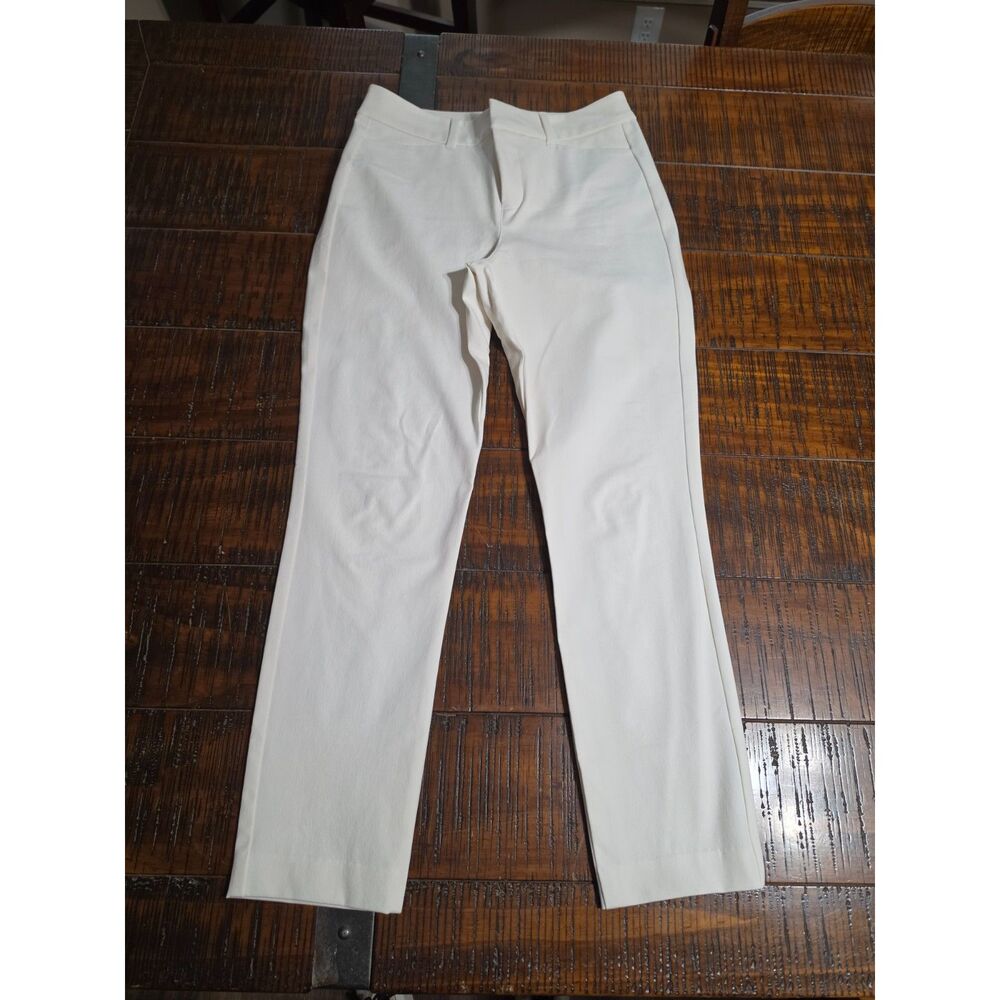 Old Navy High-Rise Pixie Skinny Pants Women's Size 6 Cream Off-White Stretch